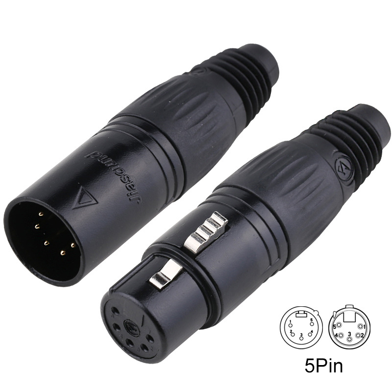 Female And Male DMX XLR Connectors Female And Male DMX XLR Connectors